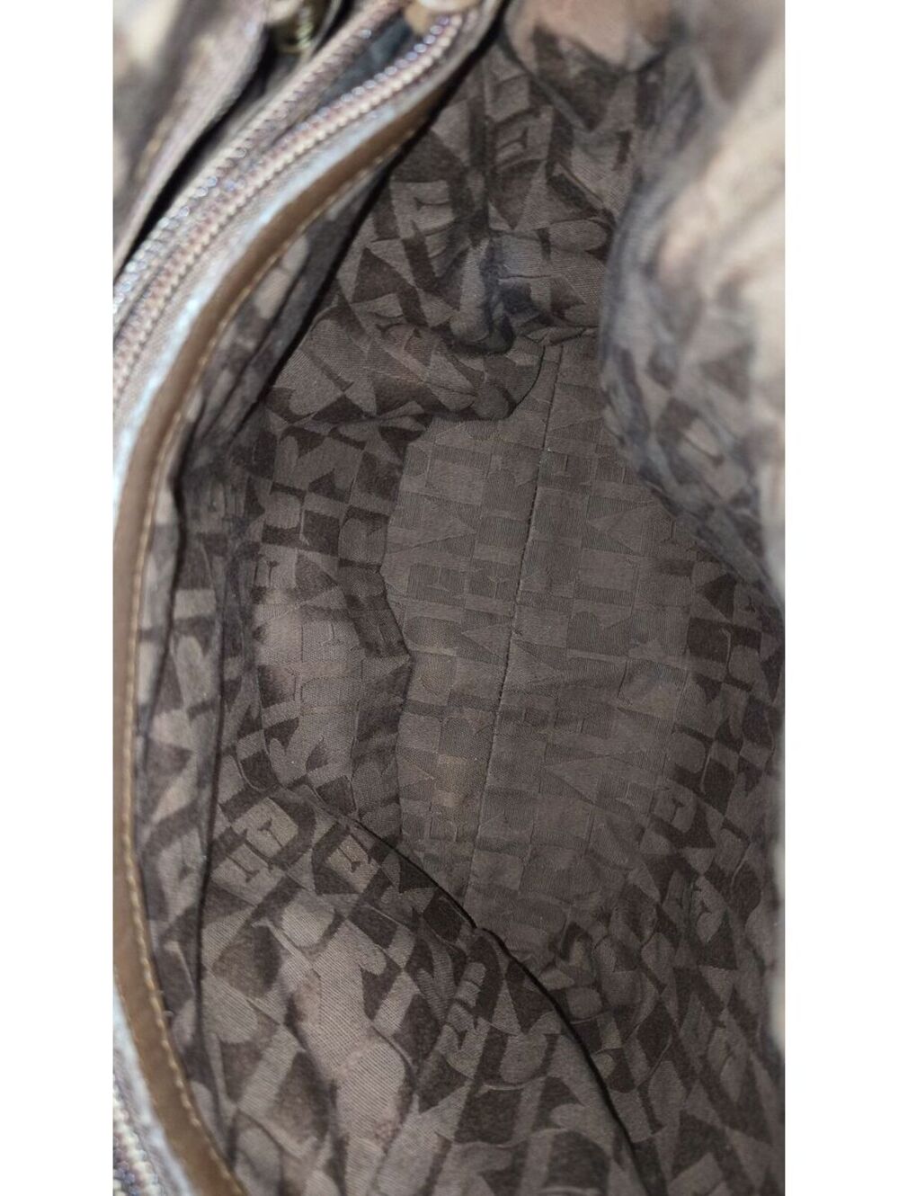 Furla Python Embossed Leather Hand Bag - Picture 7 of 8